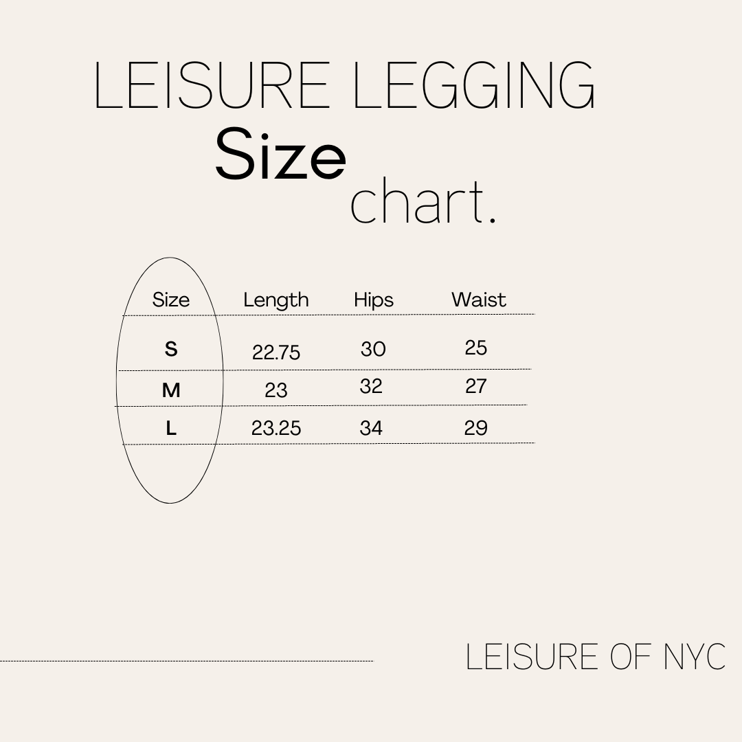 Legging Size Chart